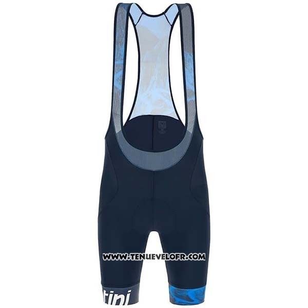 2019 Maillot Ciclismo Tour DE Suisse Fonce Bleu Blanc Manches Courtes et Cuissard